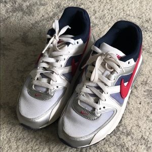 Navy, Pink and White Nike AirMax Sneakers